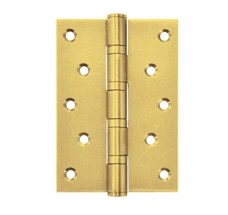Bản lề lá Hafele inox 127 x 76 x 3 mm, 4 vòng bi - Đồng bóng PVD 489.05.028