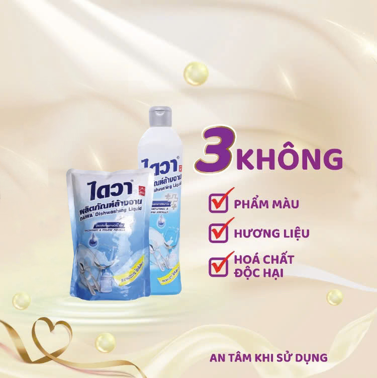 Nước rửa chén bát đậm đặc không mùi Daiwa - 5