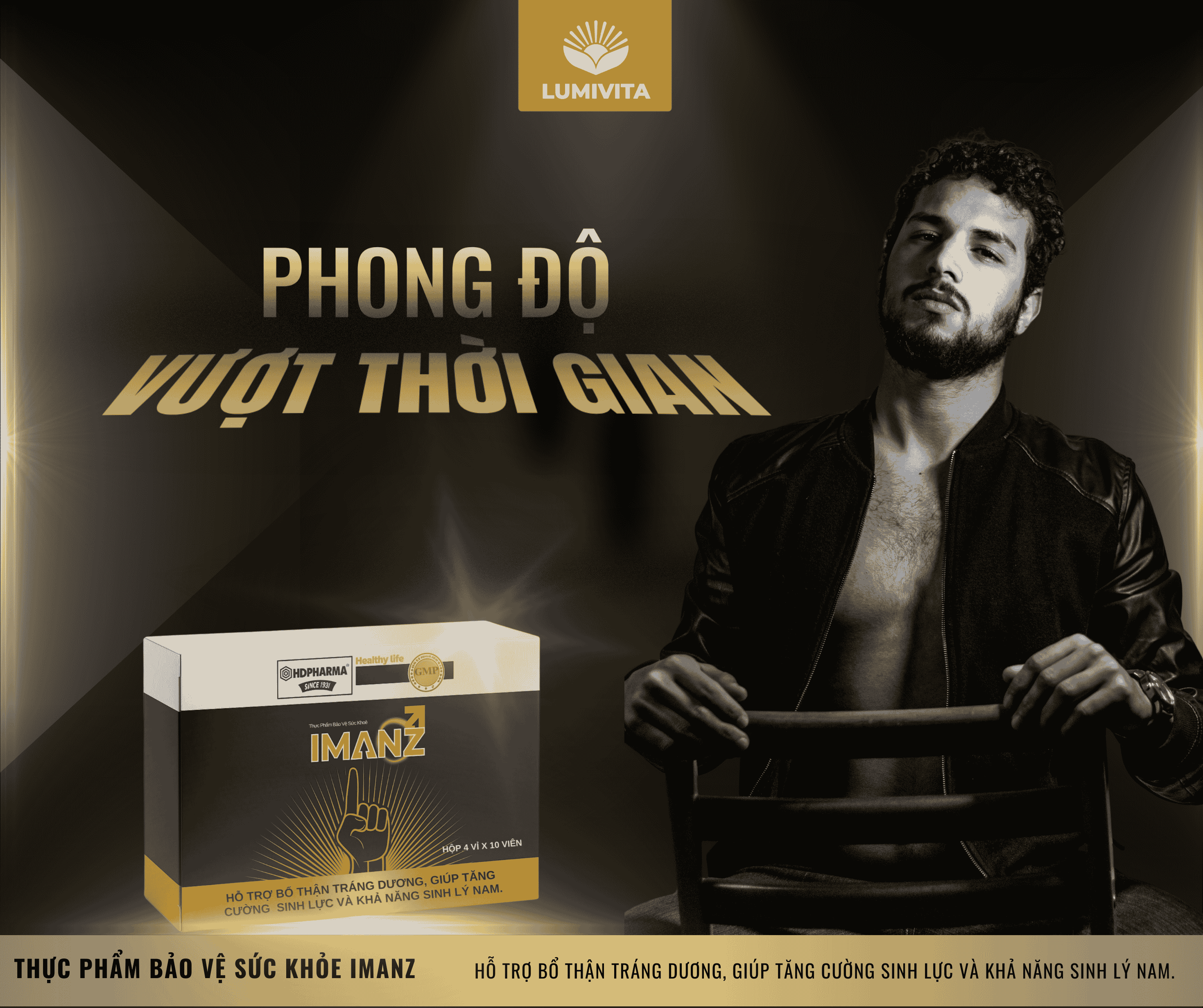 Viên uống Imanz hỗ trợ tăng cường sinh lực phái mạnh (hộp 40 viên)