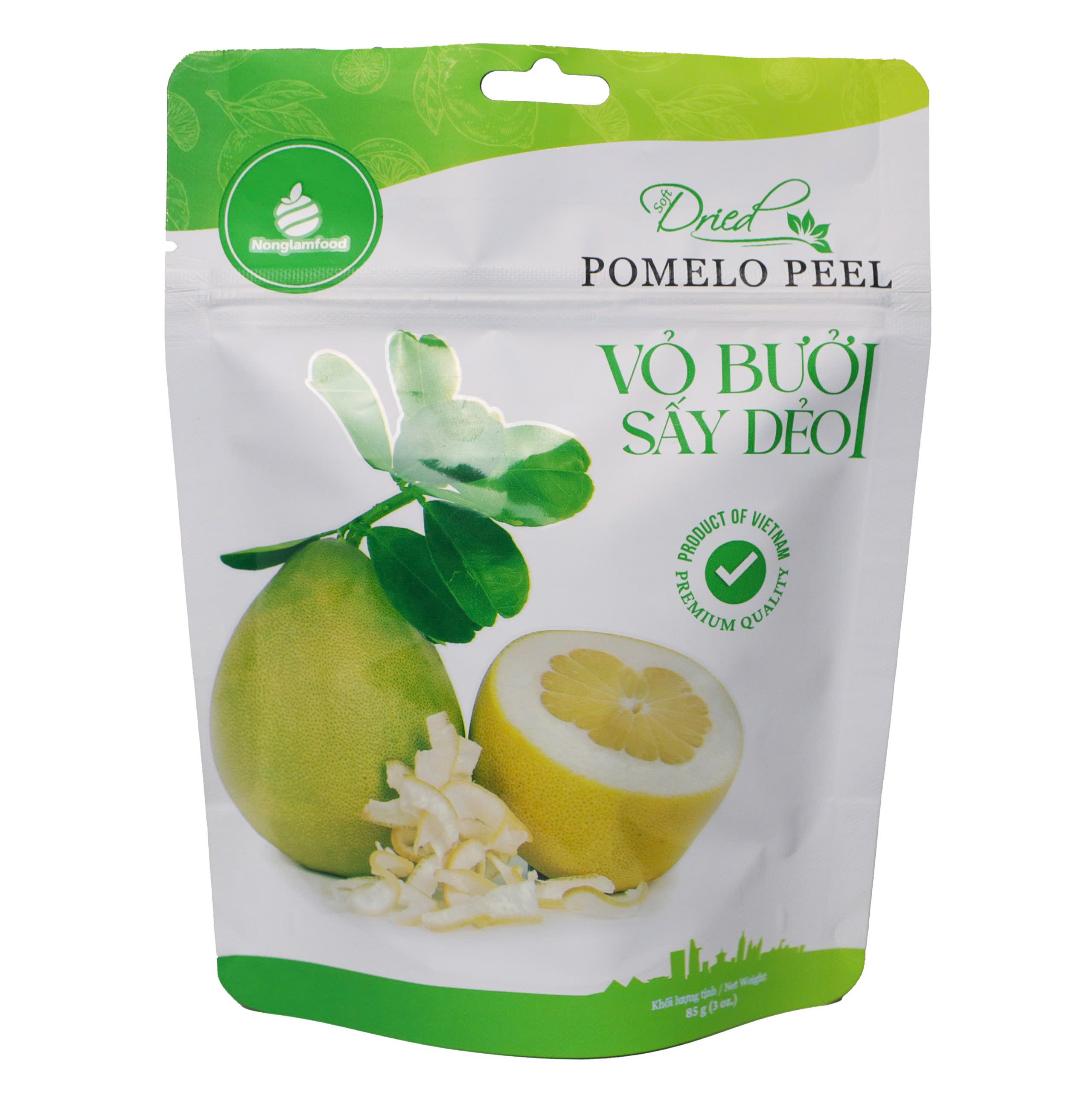 Vỏ Bưởi Sấy Dẻo Nonglamfood Túi 85g - 2