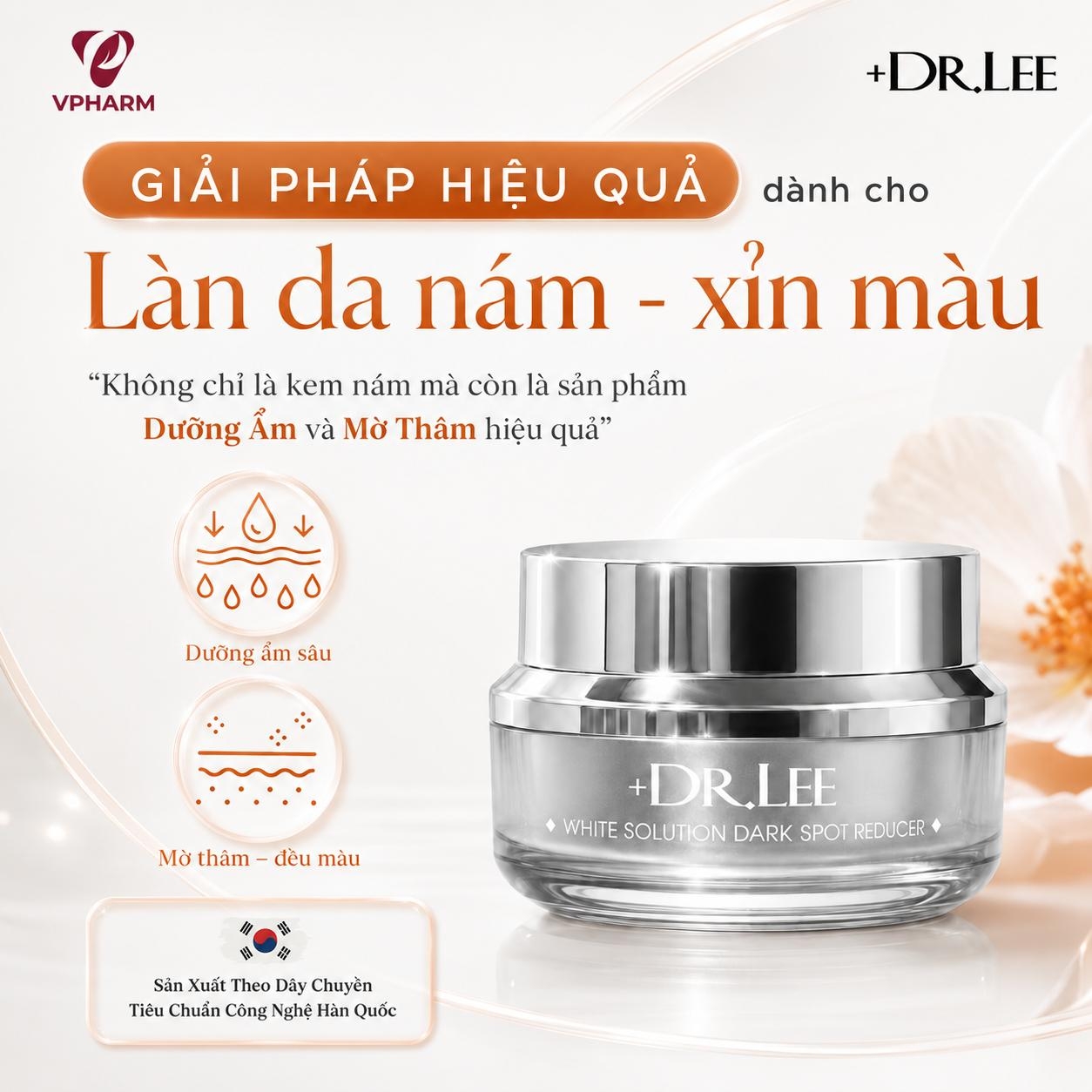 Kem Dưỡng Trắng, Mờ Thâm Nám & Ngừa Lão Hóa +Dr.Lee White Solution Dark Spot Reducer (30g)