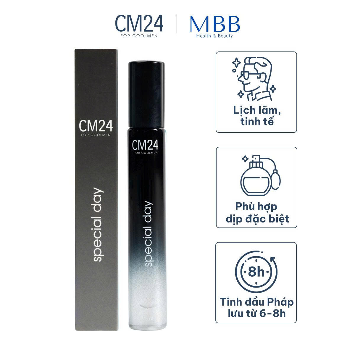 Nước hoa nam CM24 Special Day lưu hương 6-8h 9ml