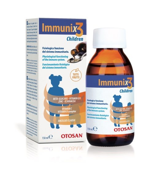 IMMUNIX3 Otosan – Siro Tăng Đề Kháng, Cải Thiện Tiêu Hóa , Hỗ Trợ Tiêu Hóa Trẻ từ 6 Tháng Tuổi– Lọ 150ml - Phân phối chính hãng