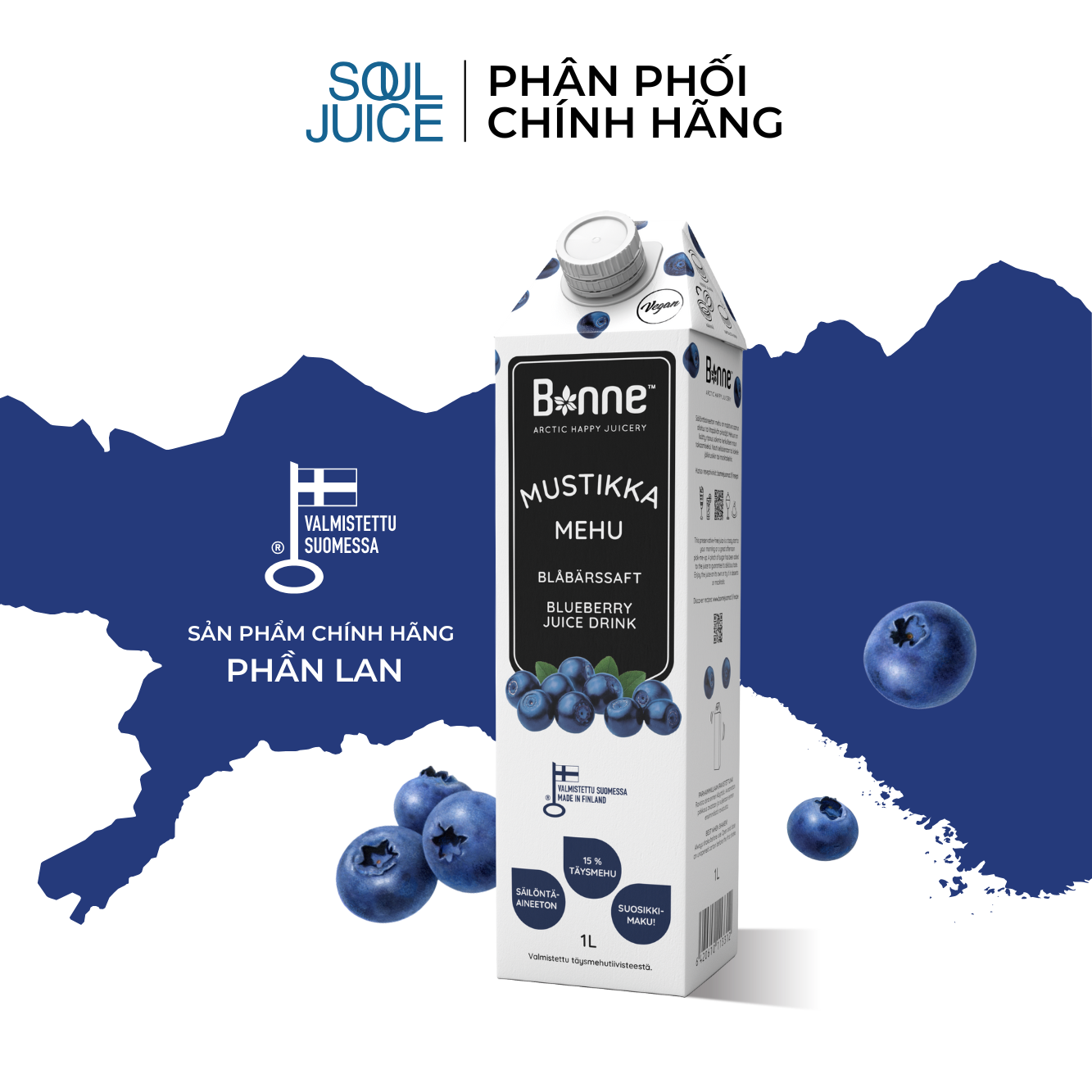 Nước ép quả việt quất rừng BONNE 1 lít - 5
