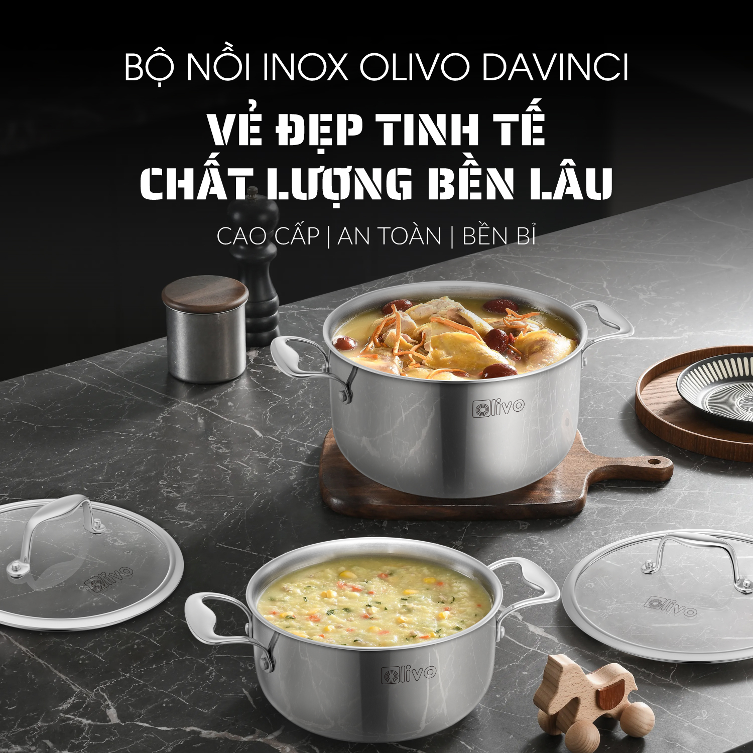 Nồi OLIVO DAVINCI 2413