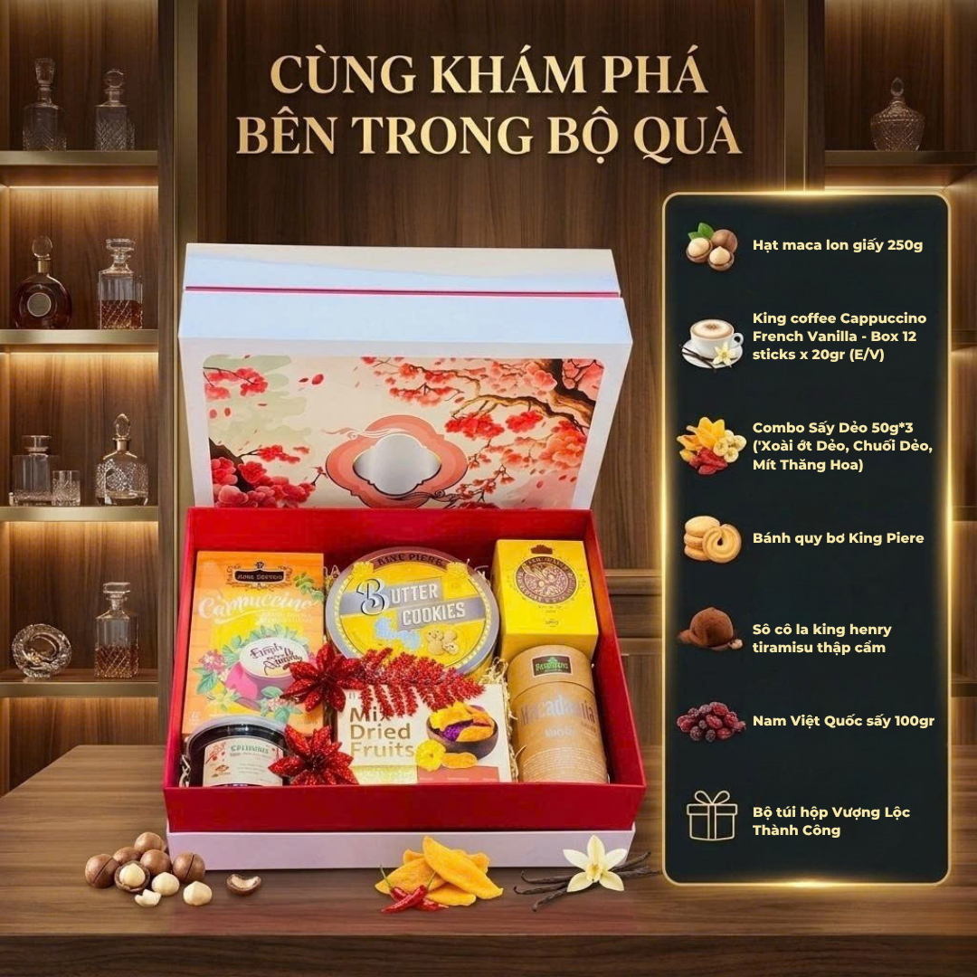 Quà Tặng Tri Ân Cao Cấp Vượng Lộc Thành Công – Quà Biếu Doanh Nghiệp, Gia Đình Sang Trọng (Kèm Túi Đẹp)