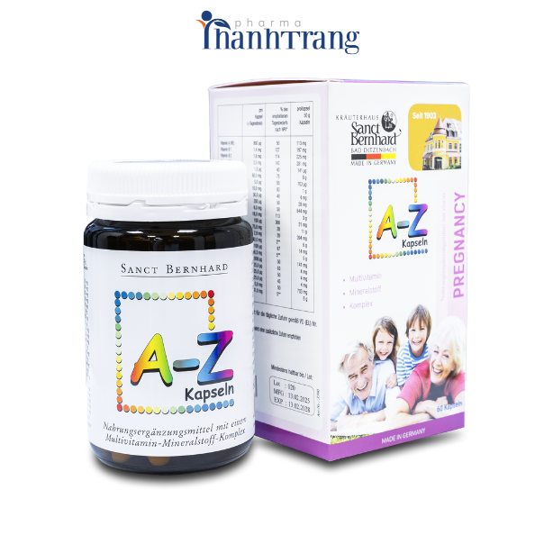Viên uống A-Z KAPSELN bổ sung 24 vitamin khoáng chất thiết yếu cho cơ thể (hộp 60 viên) - 2