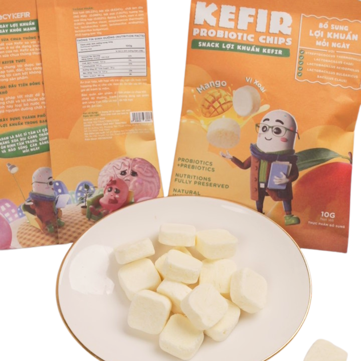 Snack lợi khuẩn kefir vị xoài - 6