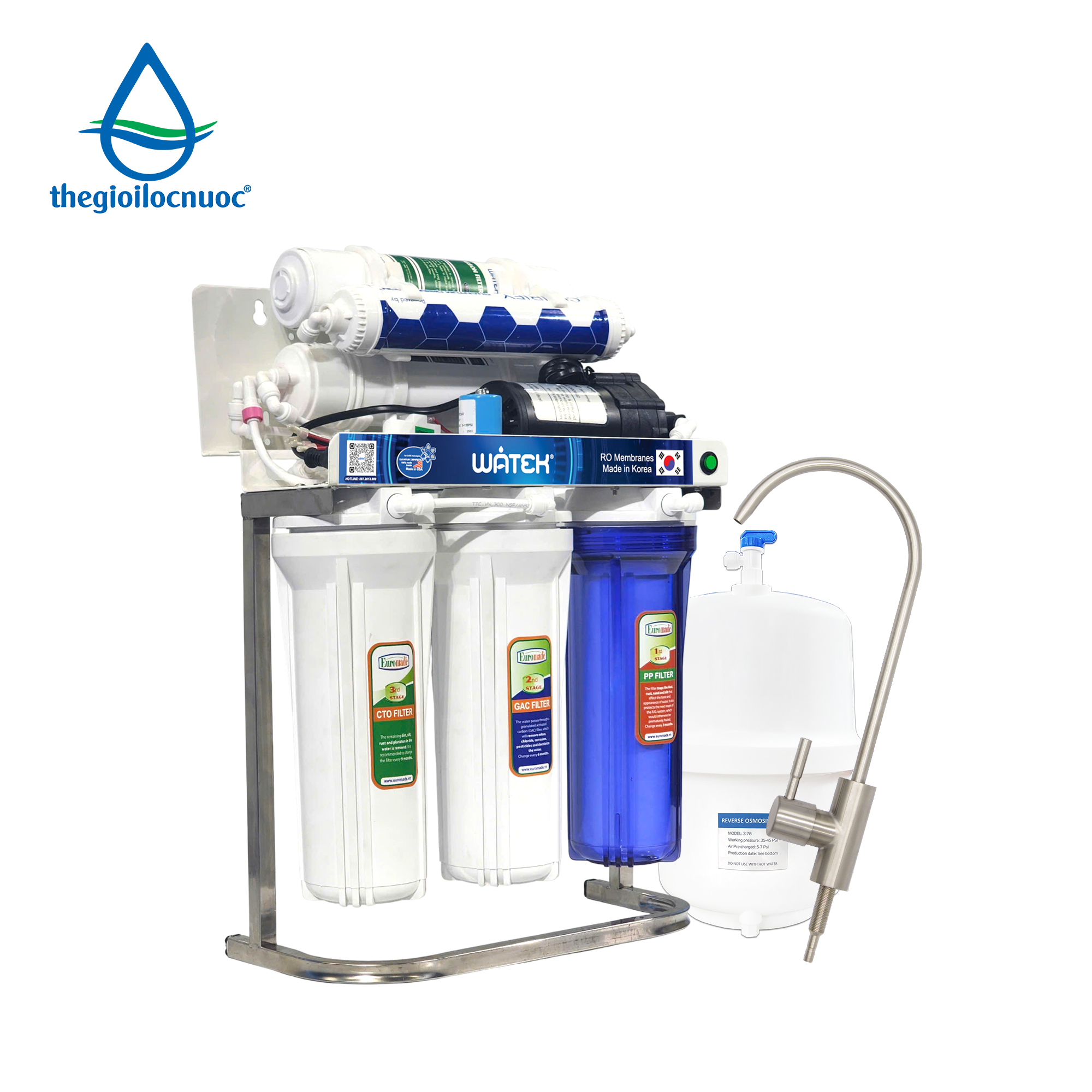 Máy lọc nước Watek, model: Eco-100RO - 10