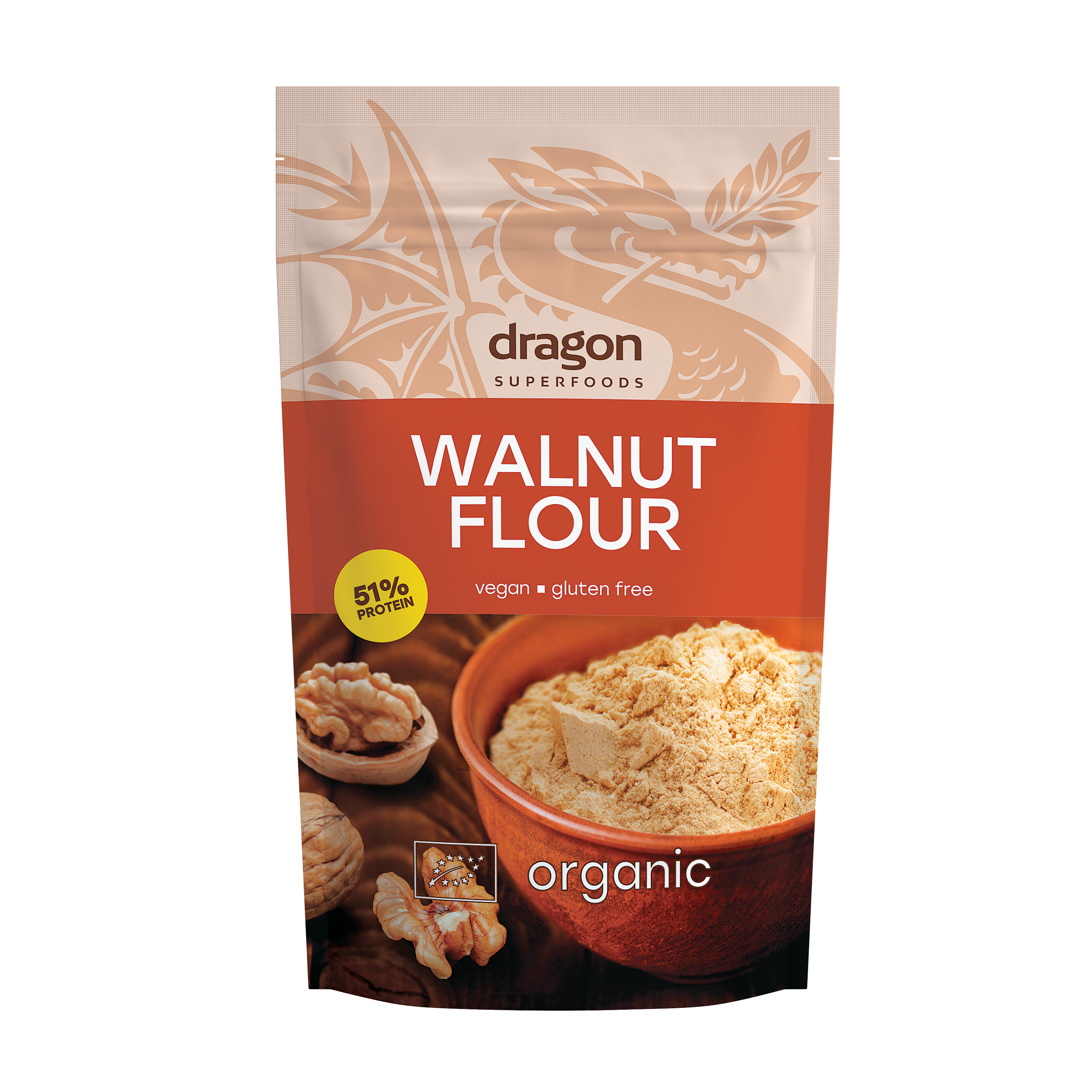 Bột óc chó protein 51% Dragon Superfoods 200g - Phân phối chính hãng