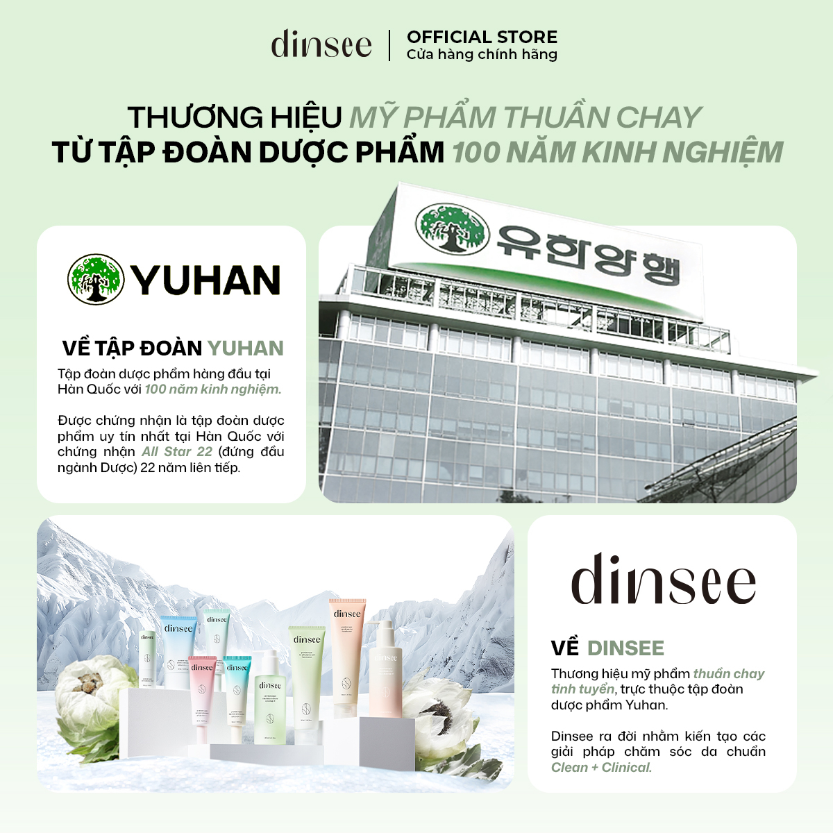 Sữa Rửa Mặt Độ Ph Thấp Thuần Chay Siêu Bọt Dinsee Premium Vegan Low Ph Hyaluronic Acid Foam Cleanser