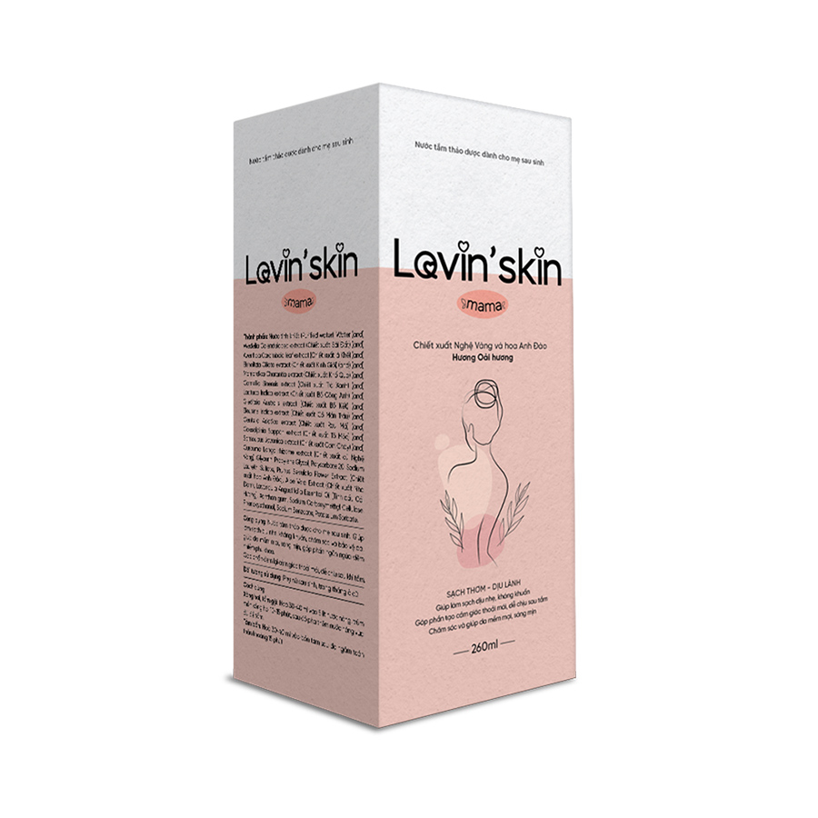 Nước tắm thảo dược cho mẹ sau sinh Lovin'skin Mama 260ml-duoc-ban-tai-Siêu Thị Ánh Nguyệt