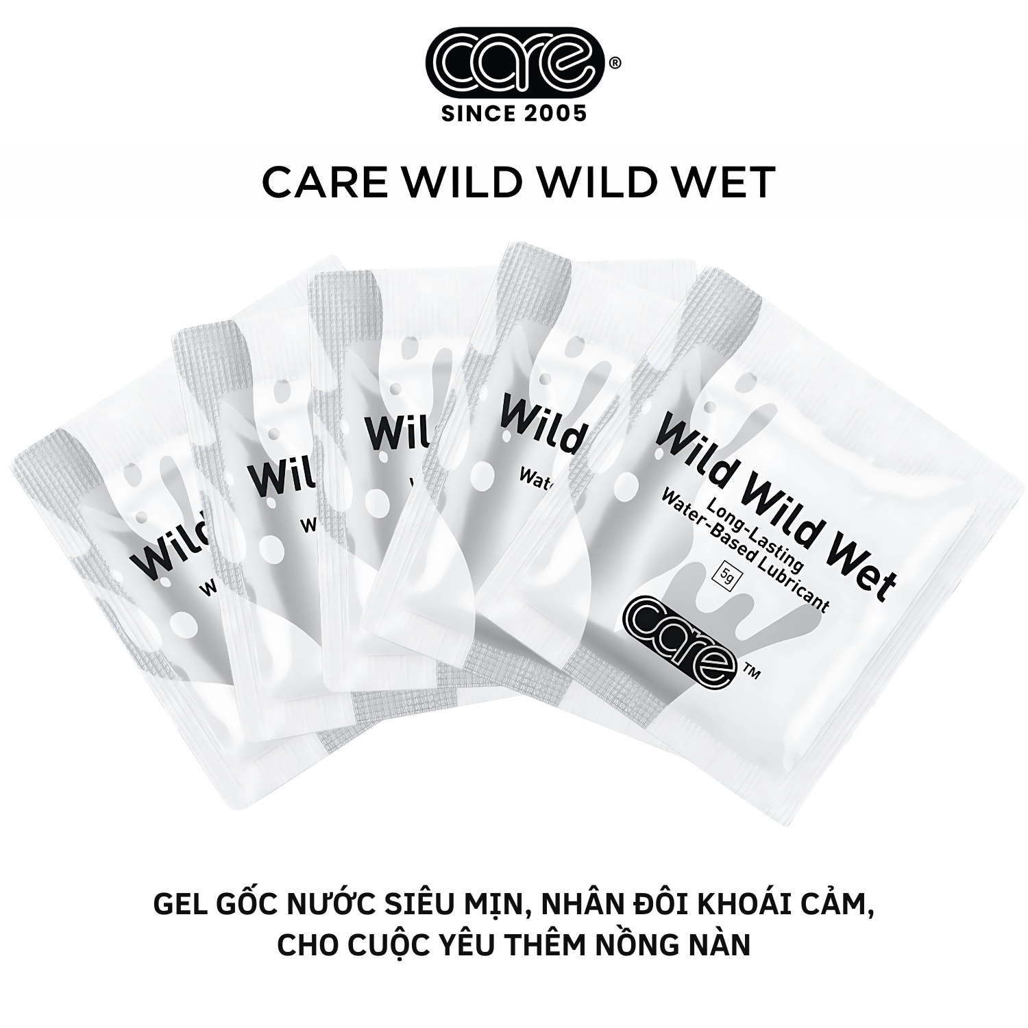 Gel bôi trơn wild wild wet (hộp 5 gói gel)