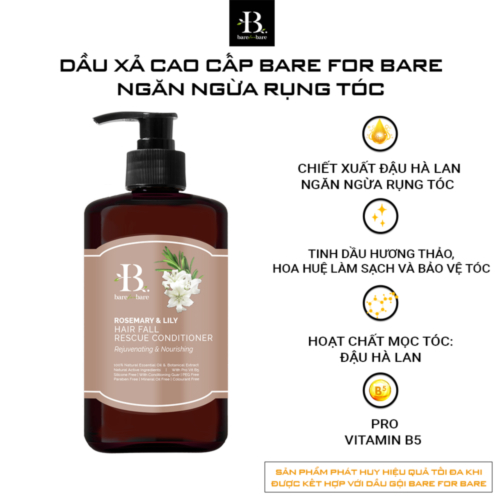 Dầu xả Bare For Bare Rosemary & Lily