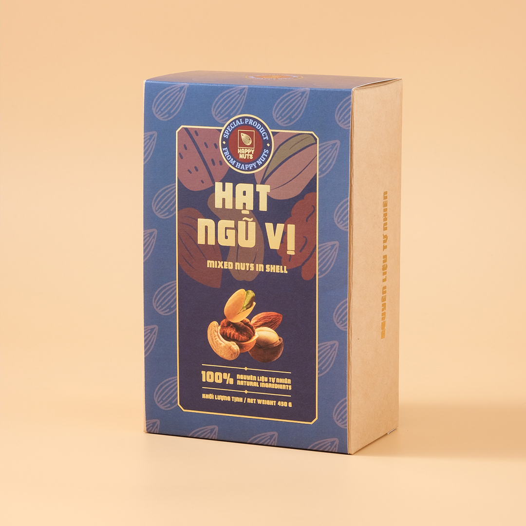 Hạt ngũ vị mix 5 loại hạt Happy Nuts 450gr - 2