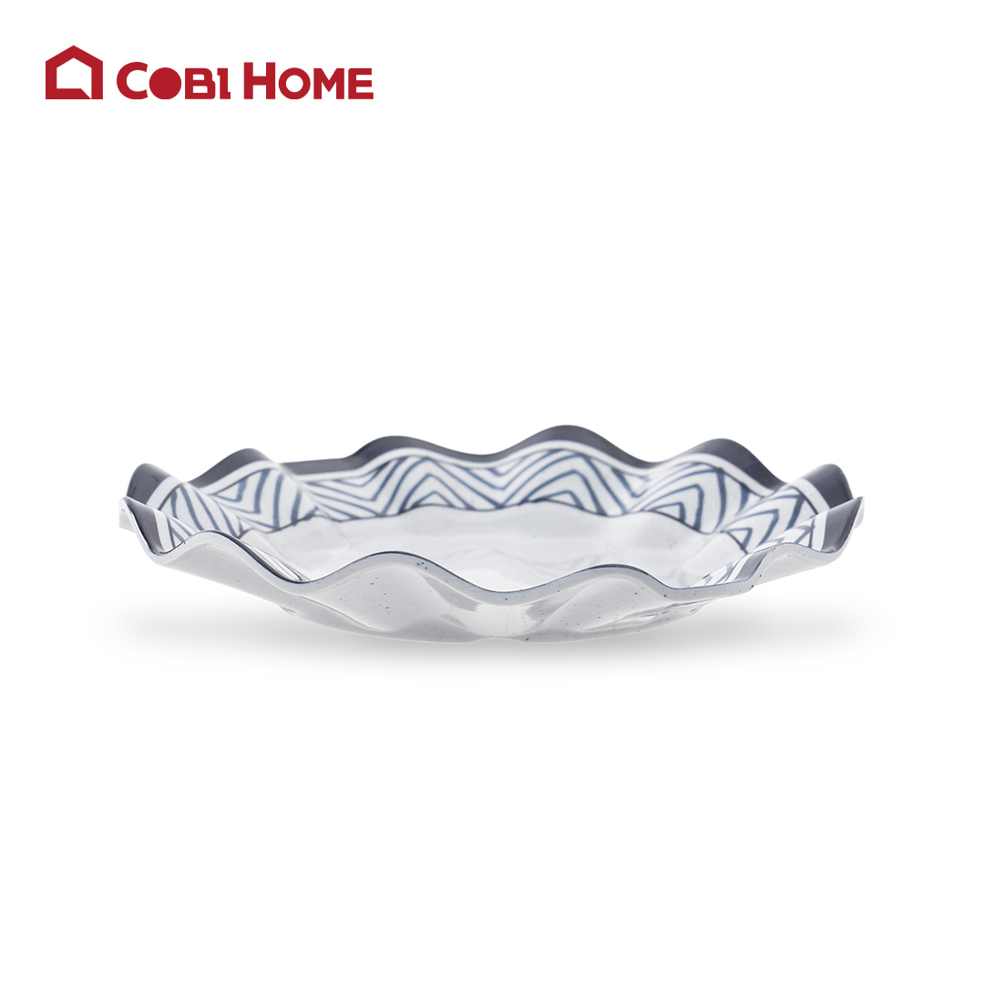Dĩa Yangge xanh có vân lượn sóng Size 22.1cm_378091_62009-LXT
