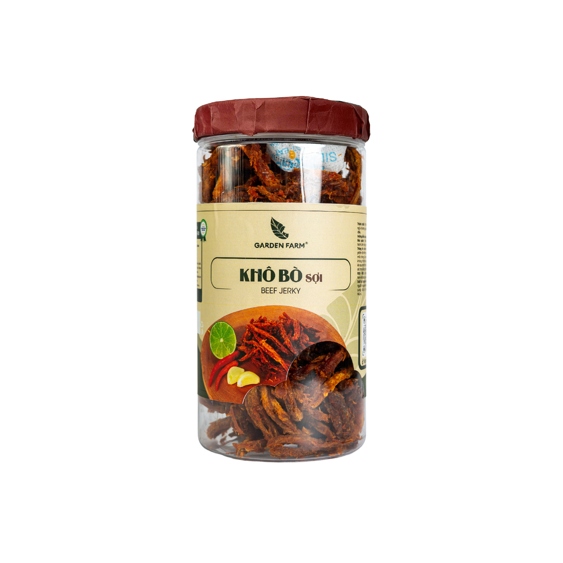 Khô Bò sợi Garden Farm (hũ 300g) - Phân phối chính hãng