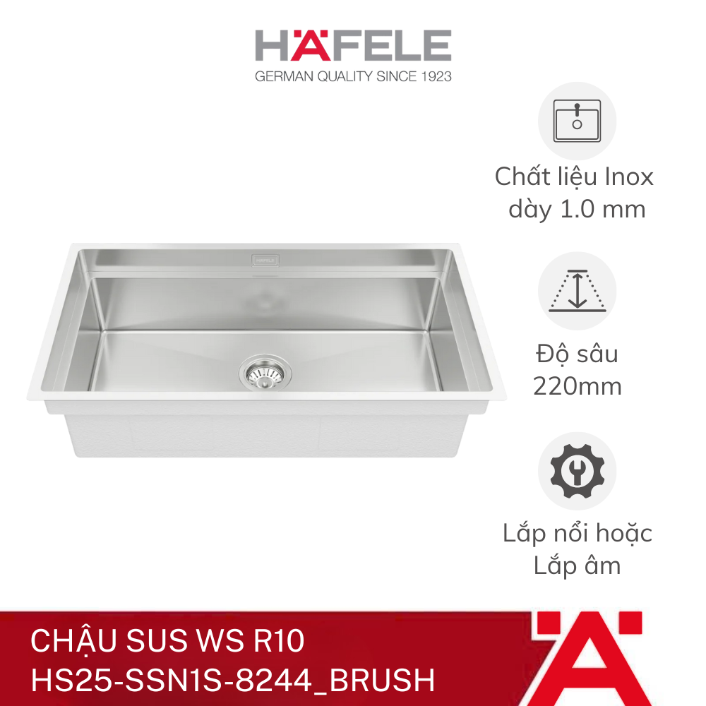 CHẬU SUS WS R10 HS25-SSN1S-8244_BRUSH