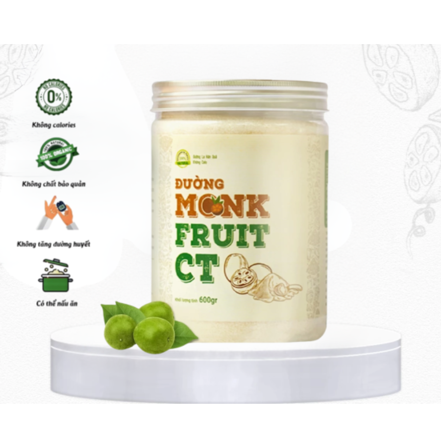 Đường ăn kiêng Monk Fruit CT (Hũ 600g) - 2