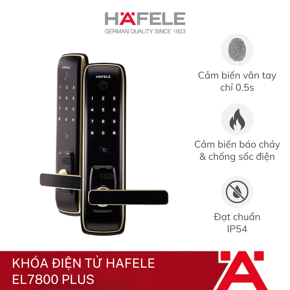 Khóa điện tử Hafele EL7800 PLUS - Phân phối chính hãng