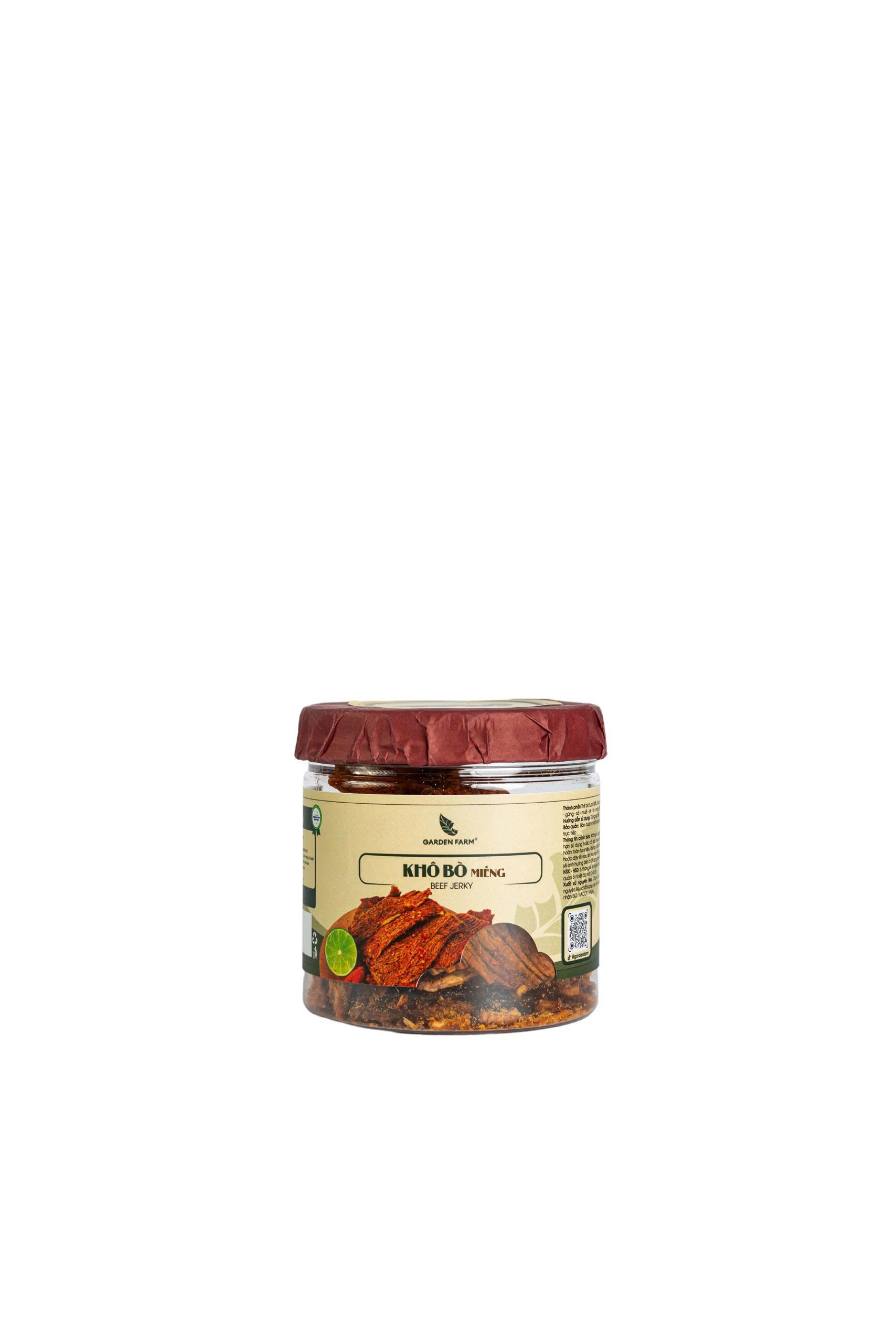 Khô bò miếng Garden Farm hũ 100g