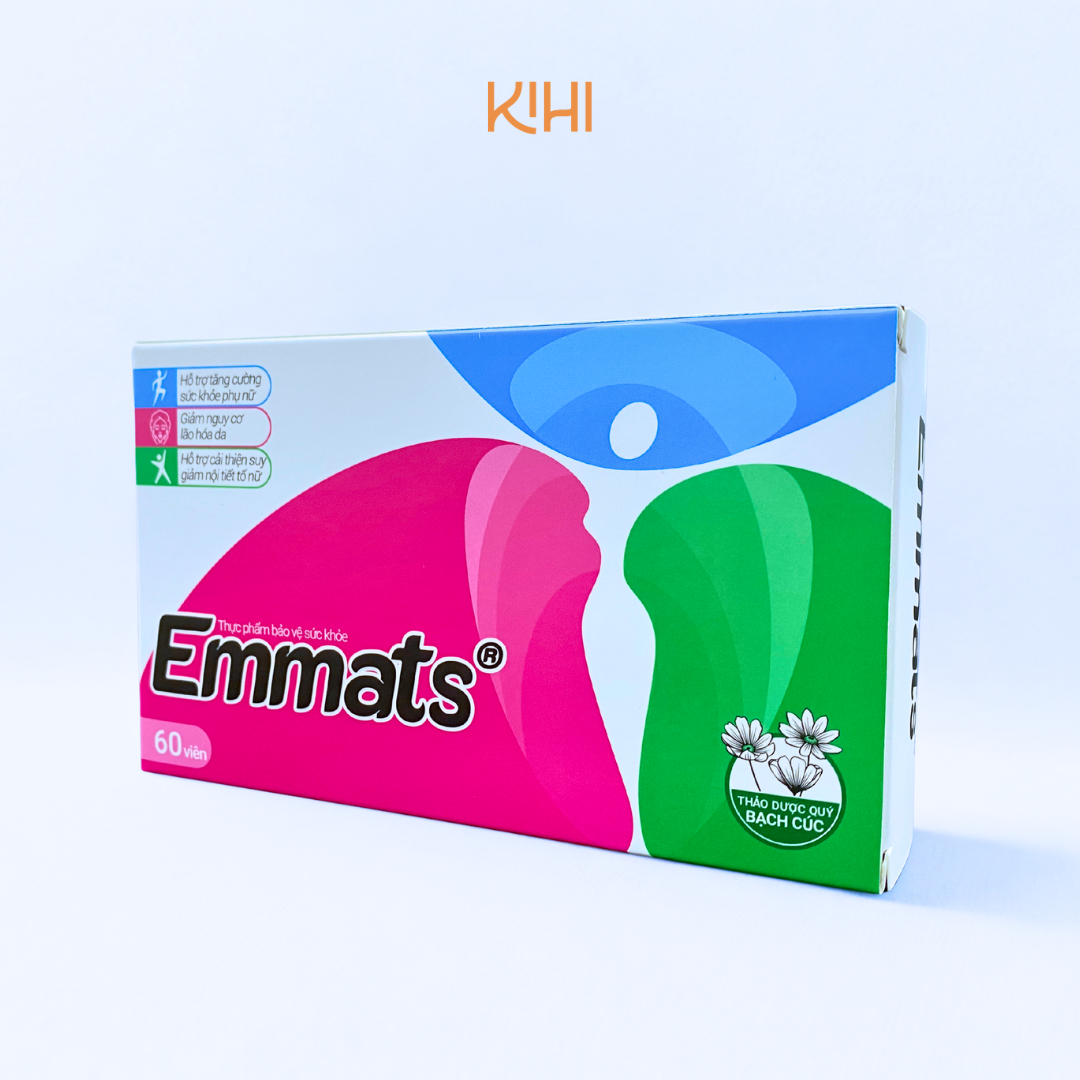 Thực phẩm bảo vệ sức khoẻ Emmats hỗ trợ cân bằng nội tiết tố (60 viên) - 5