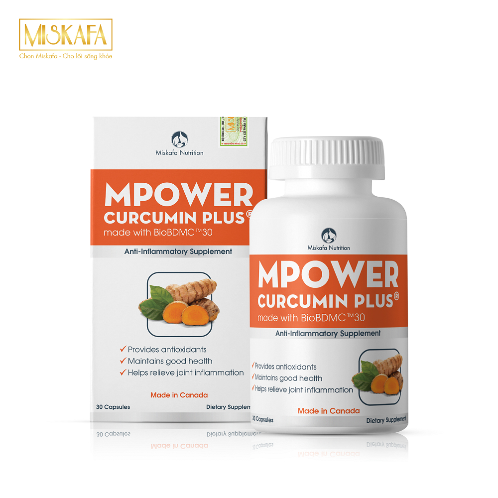 Viên uống hỗ trợ kháng viêm, giúp chống oxy hóa hiệu quả cao - Mpower Curcumin Plus [Nghệ]-duoc-ban-tai-Droppiimart