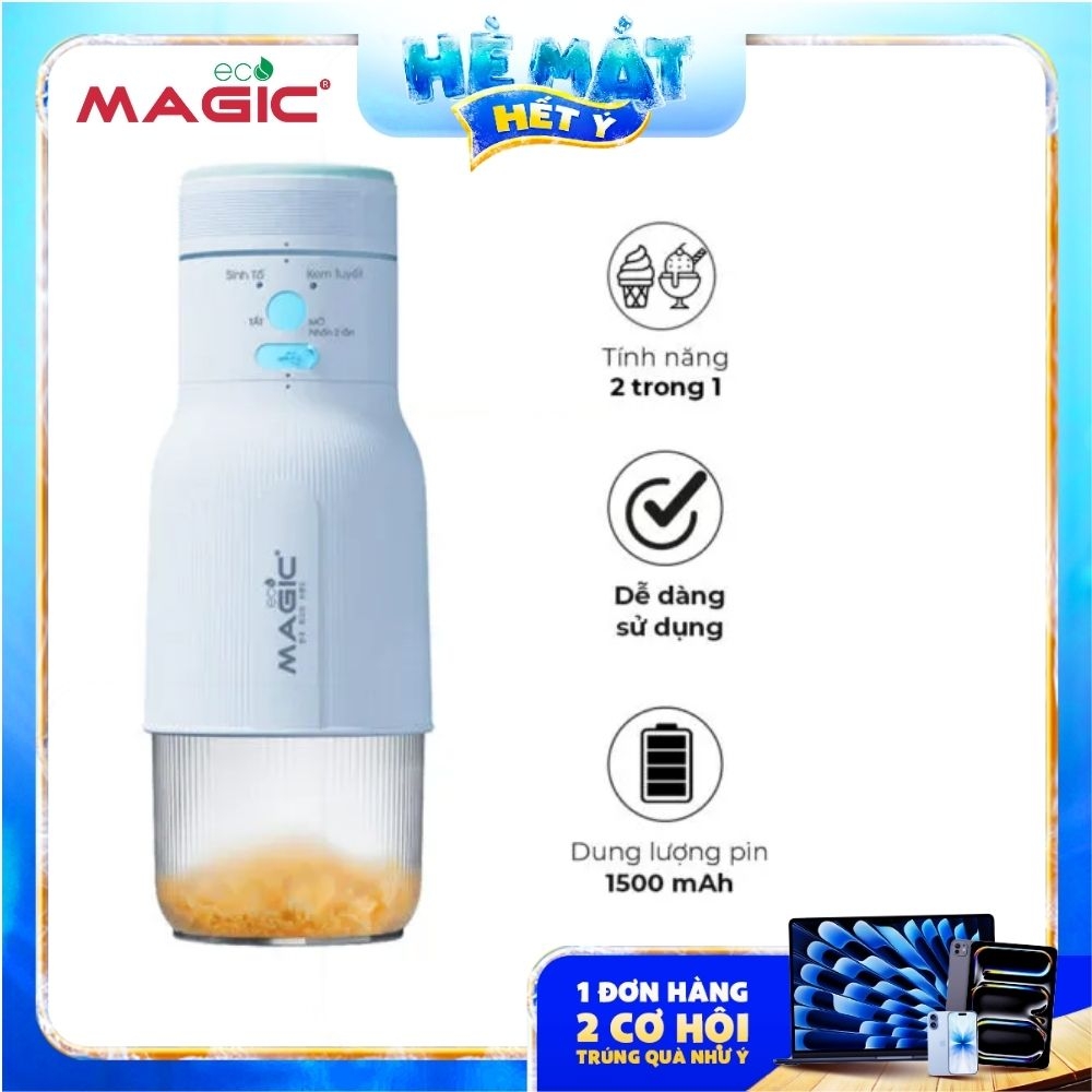 Máy xay sinh tố và làm kem tuyết Magic Eco AC-180 - Phân phối chính hãng