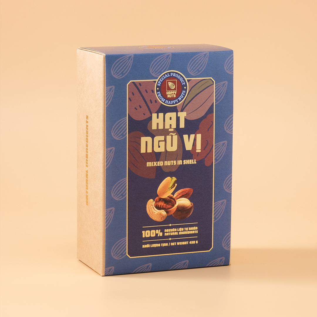 Hạt ngũ vị mix 5 loại hạt Happy Nuts 450gr - 3