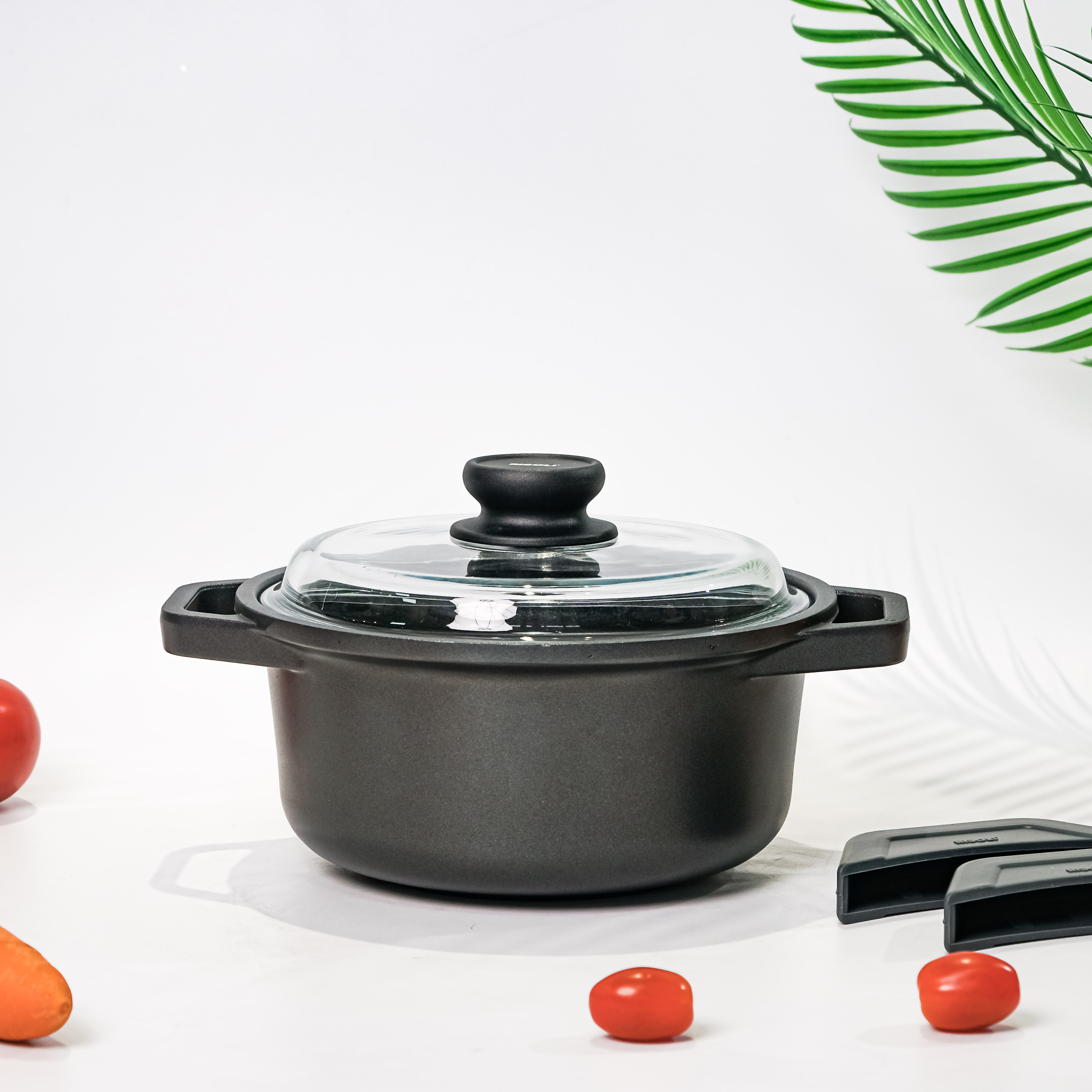 NỒI RISOLI ĐÁY TỪ CÓ NẮP BLACKPLUS® - Model: NOIRisoli-00097BPIN/20