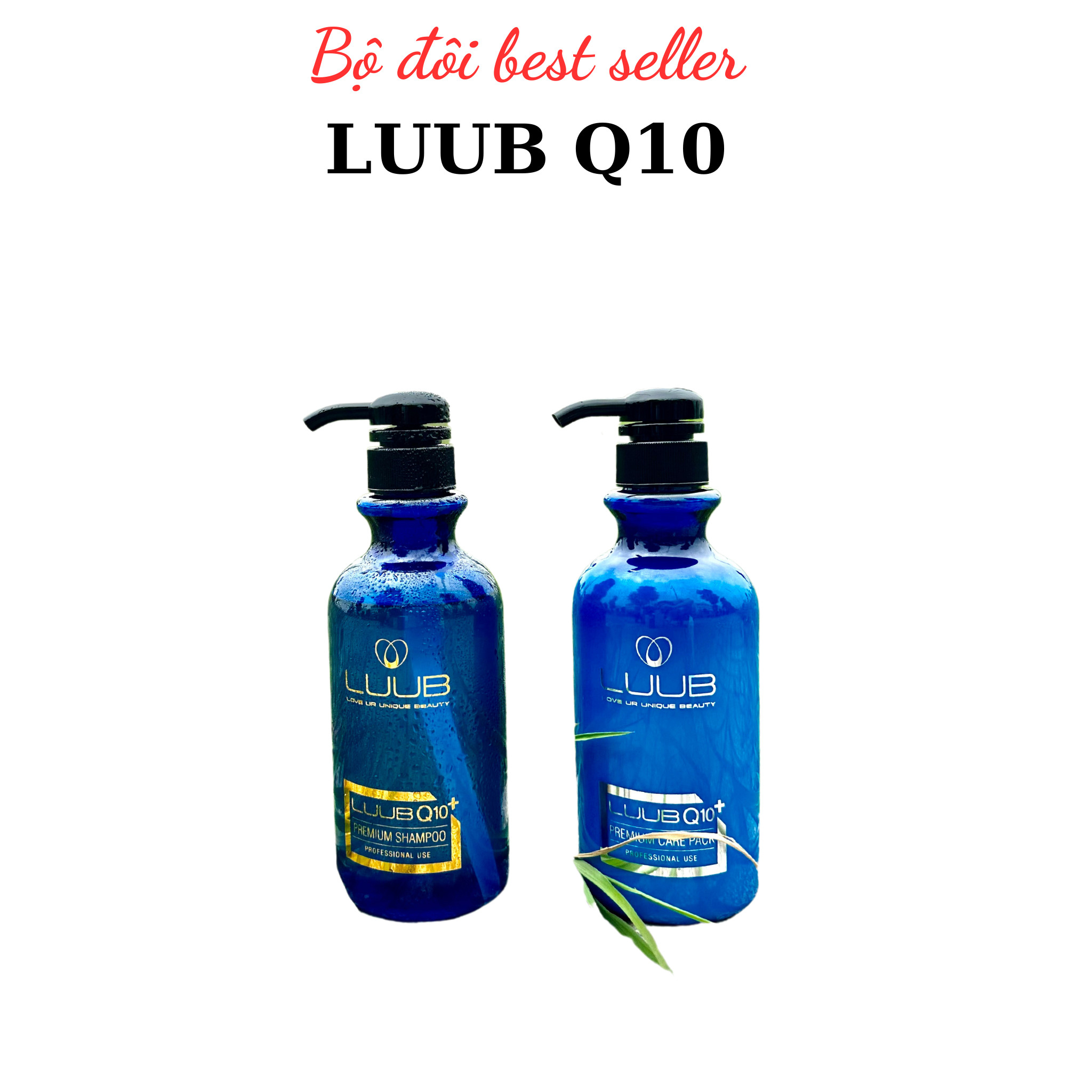 Combo Dầu gội và Dầu xả Công nghệ vi sinh đào thải độc tố Luub Q10