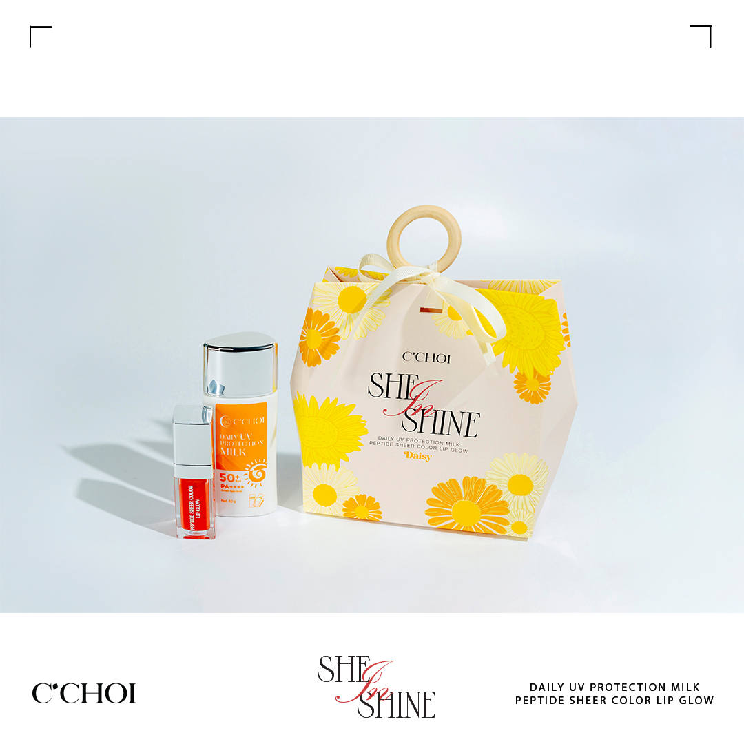 Bộ chống nắng và dưỡng môi C'Choi She in Shine – Daisy