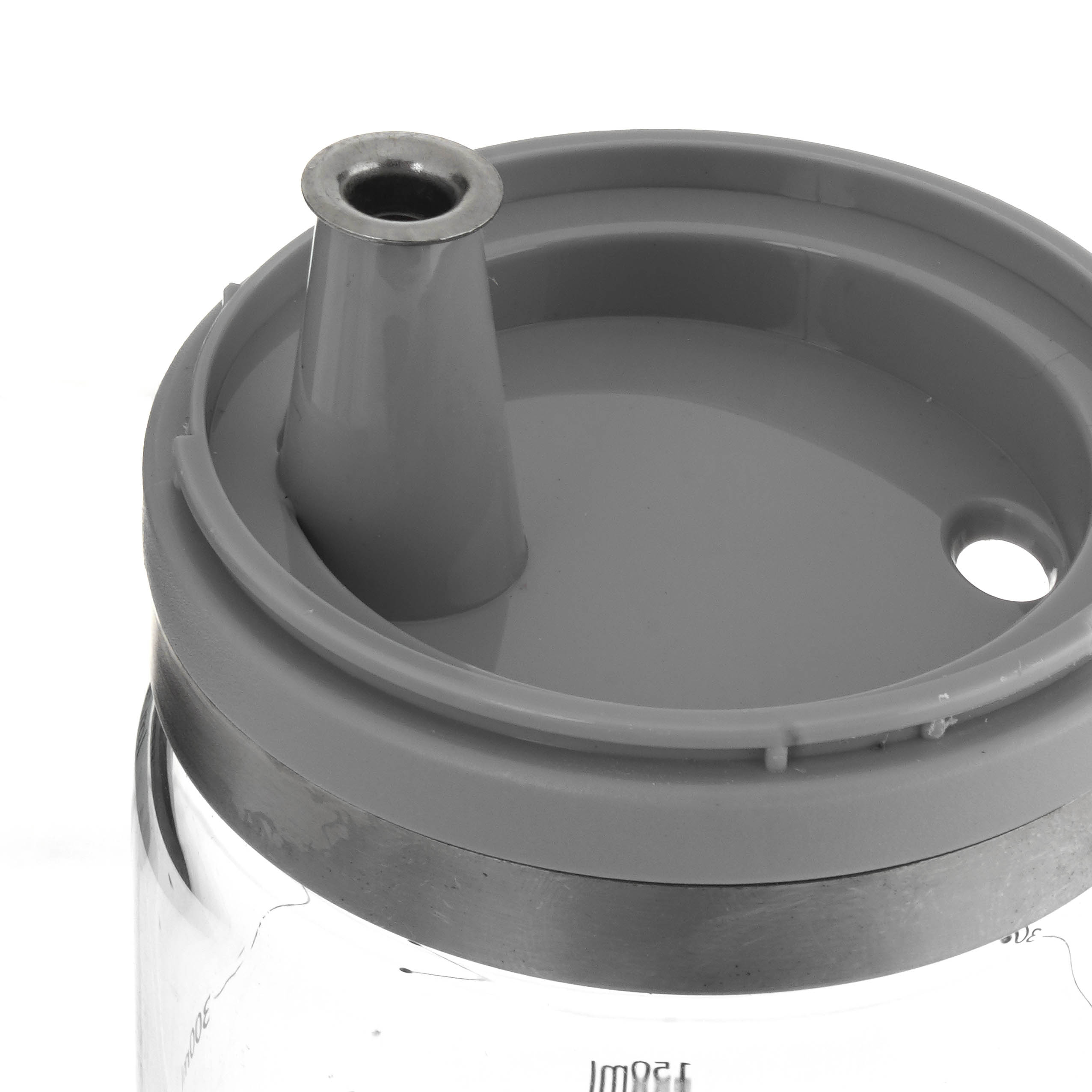 Bình dầu thủy tinh tự mở nắp có tay cầm dung tích 530ml có chia dung tích_376071