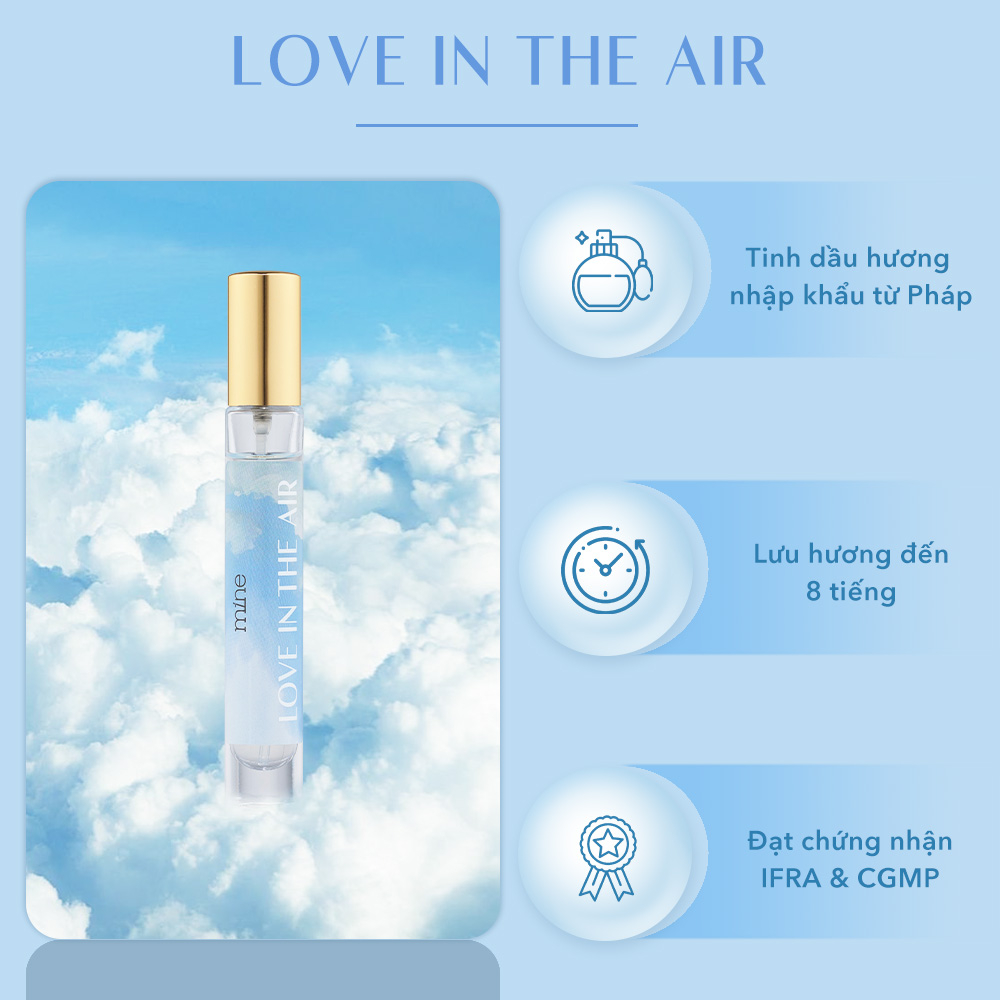 Nước hoa nữ Mine Love In The Air lưu hương 6-8h 9ml - 2