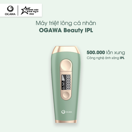 Máy triệt lông cá nhân OGAWA Beauty IPL - Triệt lông cá nhân an toàn cho da