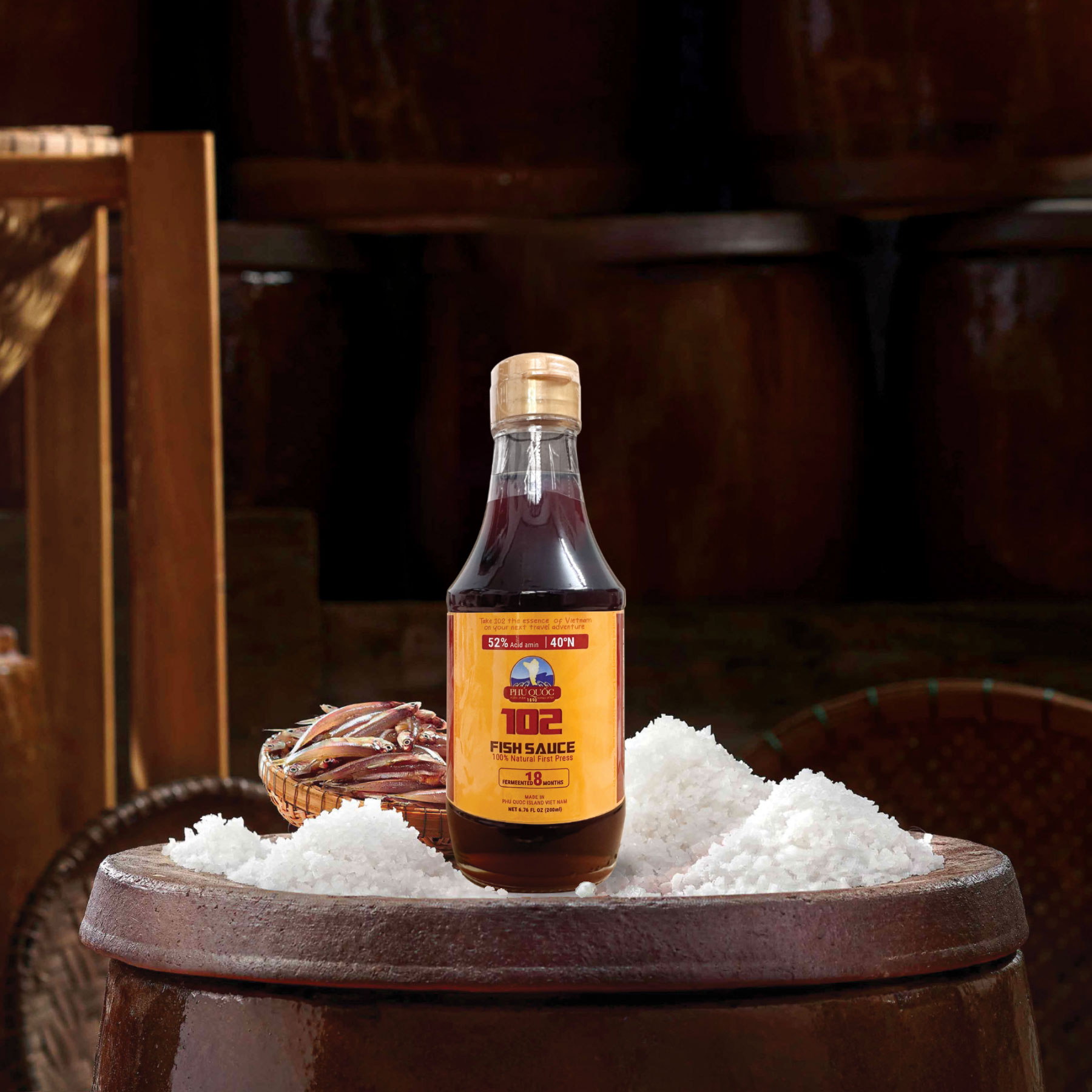 Nước mắm nguyên chất 102 FISH SAUCE (2 chai x 200ml/ 1 chai)