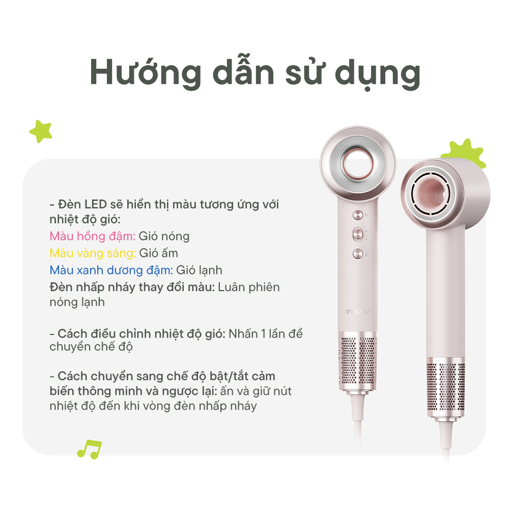 Máy sấy tóc tốc độ cao InnoCare Hair Dryer