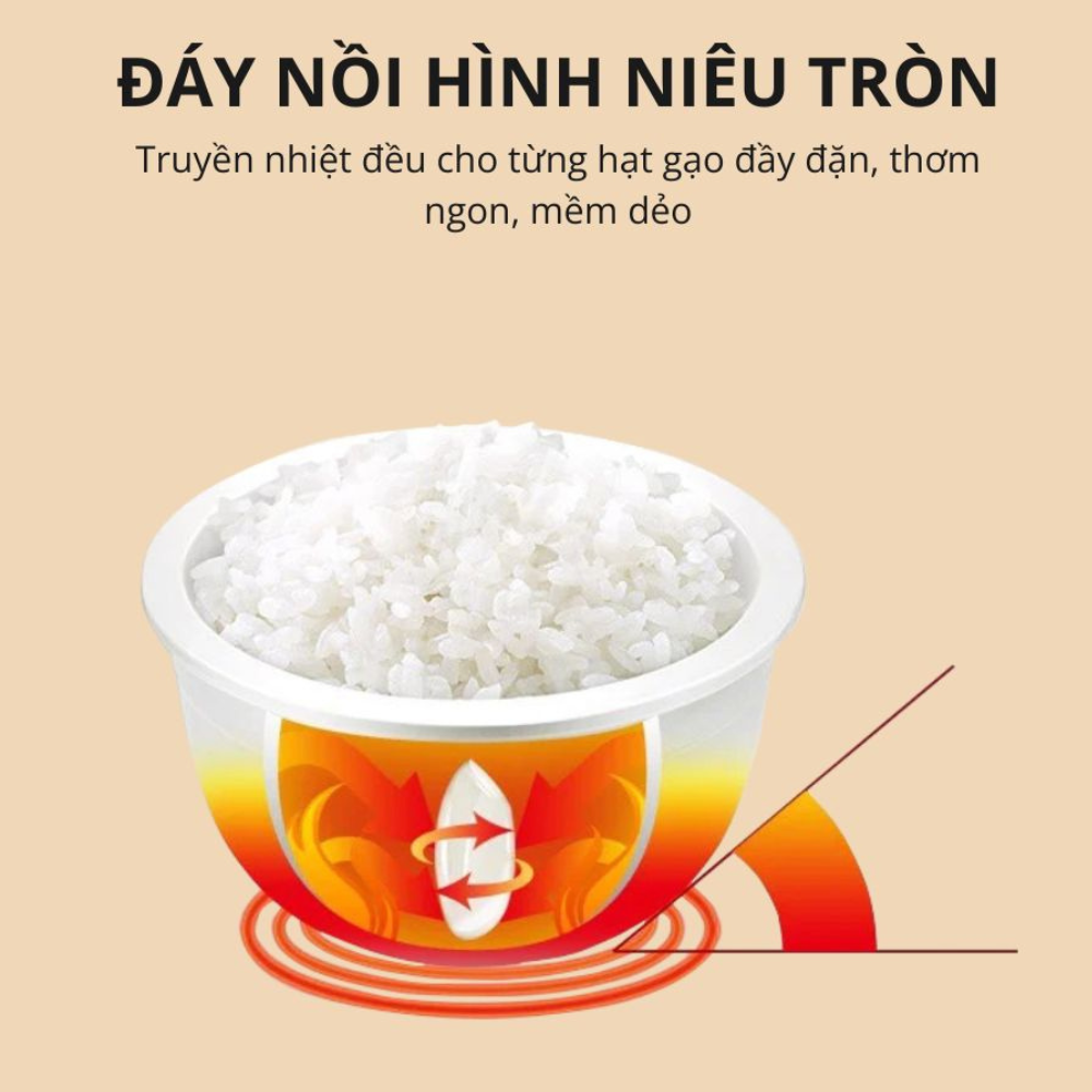 Nồi cơm điện lòng sứ dưỡng sinh Mishio MK365 (0.8L)