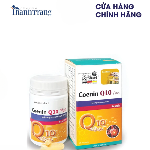 Viên uống Coenin Q10 Plus - KAPSELN hỗ trợ tim mạch (hộp 30 viên)