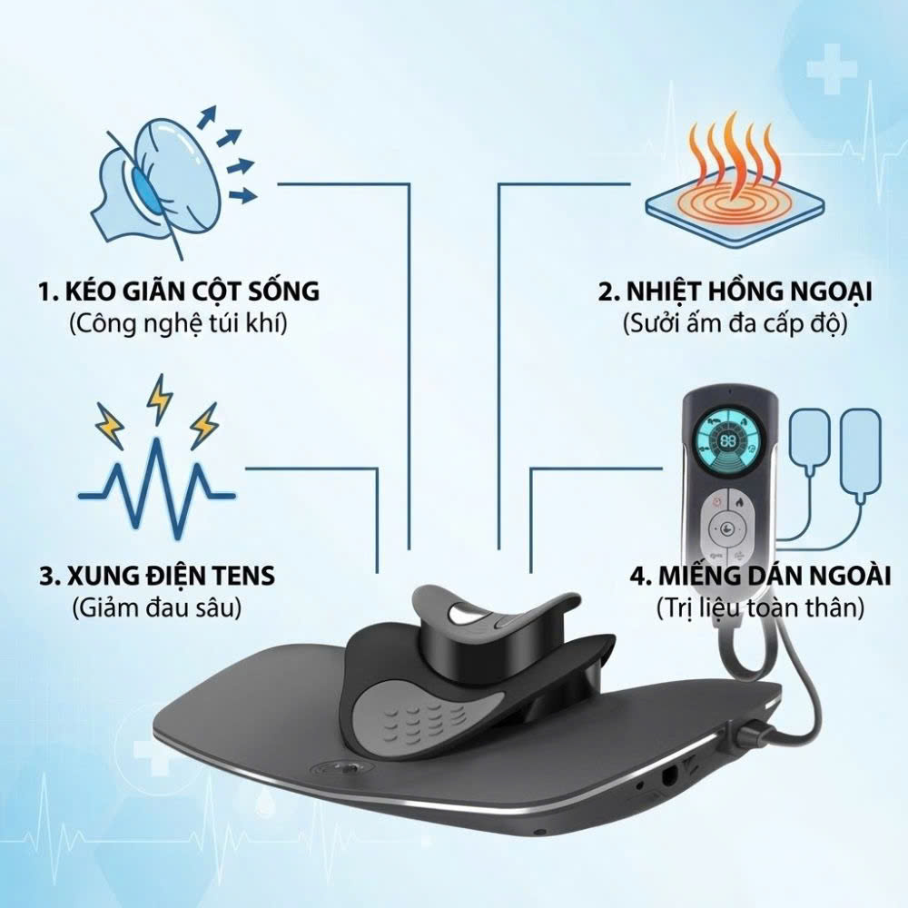 Máy Massage Cổ Vai Gáy Kachi MK426 - Giải Pháp Giảm Đau Mỏi, Phục Hồi Cột Sống Cổ Tại Nhà - 7