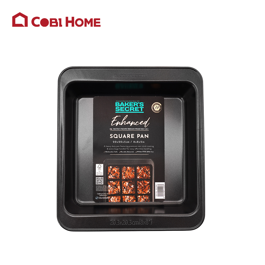 Khuôn nướng bánh hình vuông_256x228x51 (mm)_366104