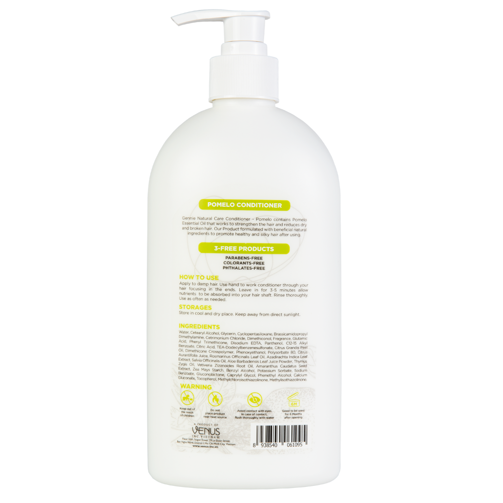 Dầu xã Gennie Natural Care tinh dầu Bưởi dành cho tóc khô và dễ gãy 400ml - 5