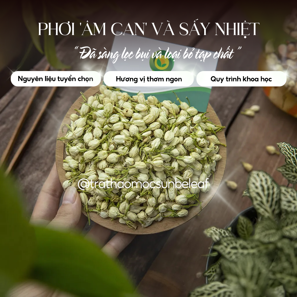 Trà Hoa Nhài Sấy Khô Sunbeleaf - Mang Lại Cảm Giác Thư Thái, Nhẹ Nhàng Sau Mỗi Ngày Bận Rộn - Túi Zip 100g - 2