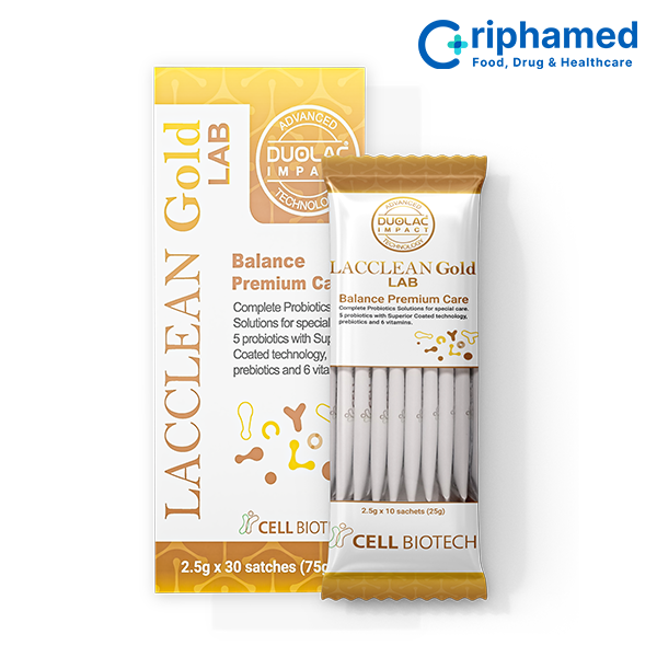 Men vi sinh bổ sung lợi khuẩn Lacclean Gold LAB (Hộp 30 gói) - 5