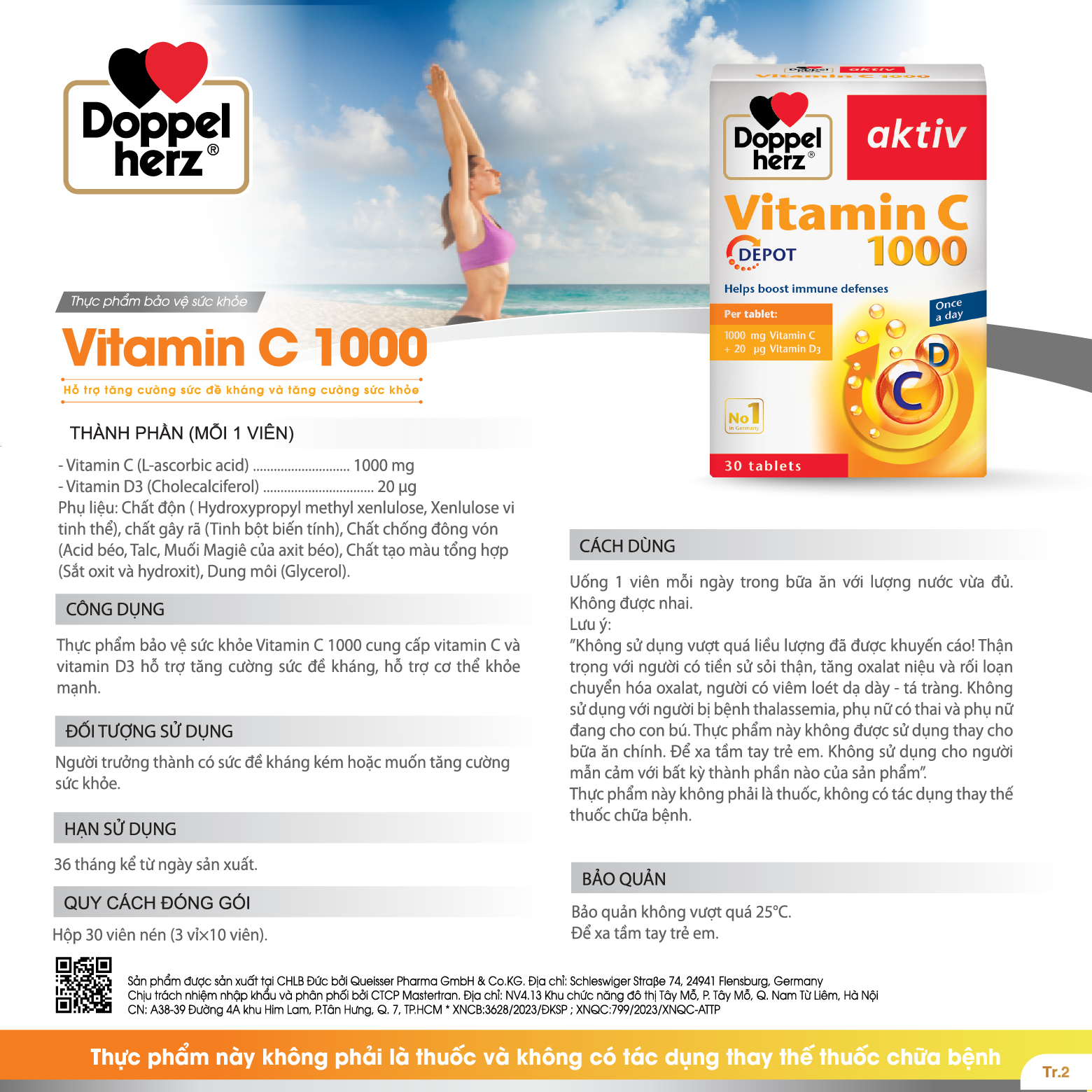 Thực phẩm bảo vệ sức khỏe VITAMIN C 1000