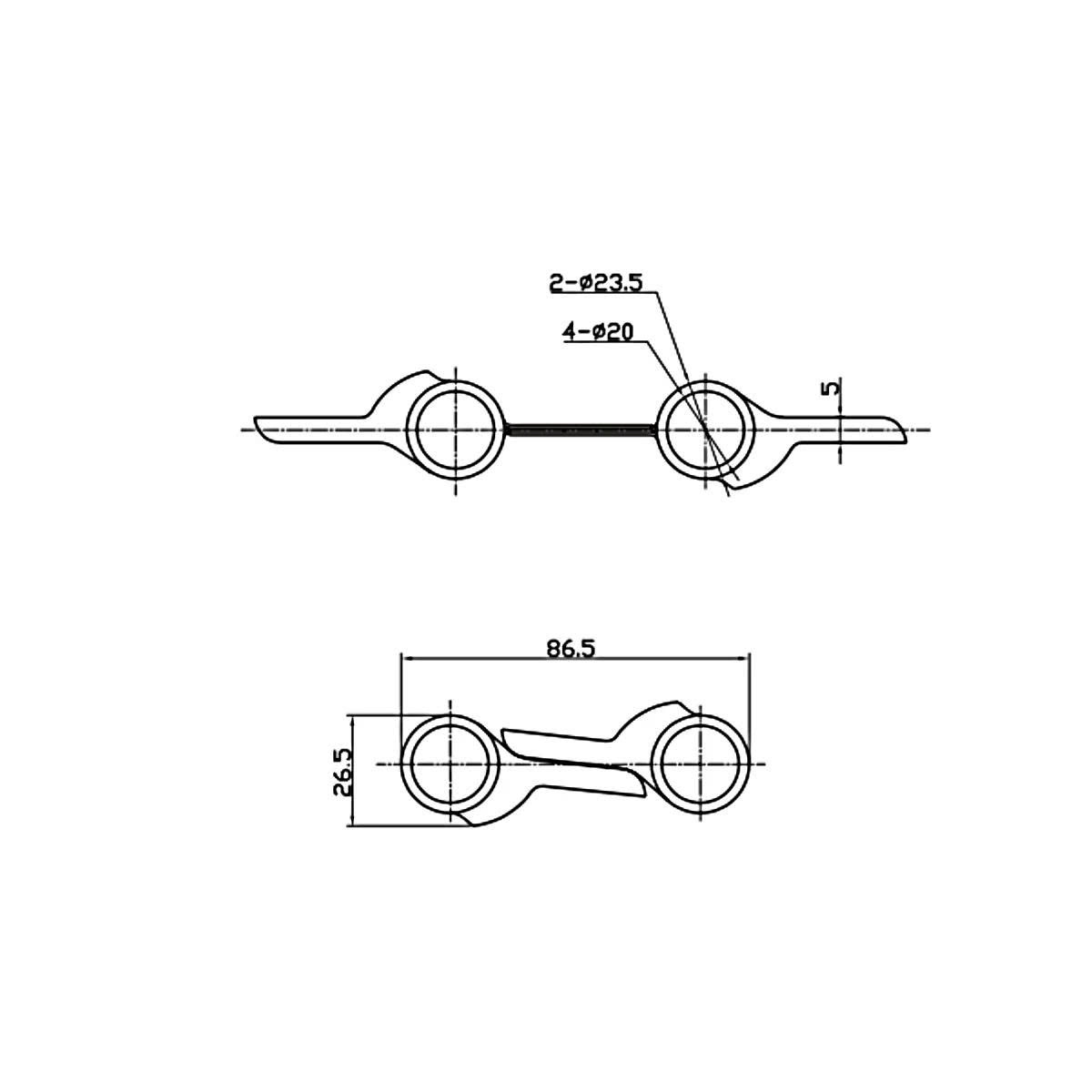 Bản lề bật 2 chiều Hafele 4“ / 12 - 16kg 927.97.020