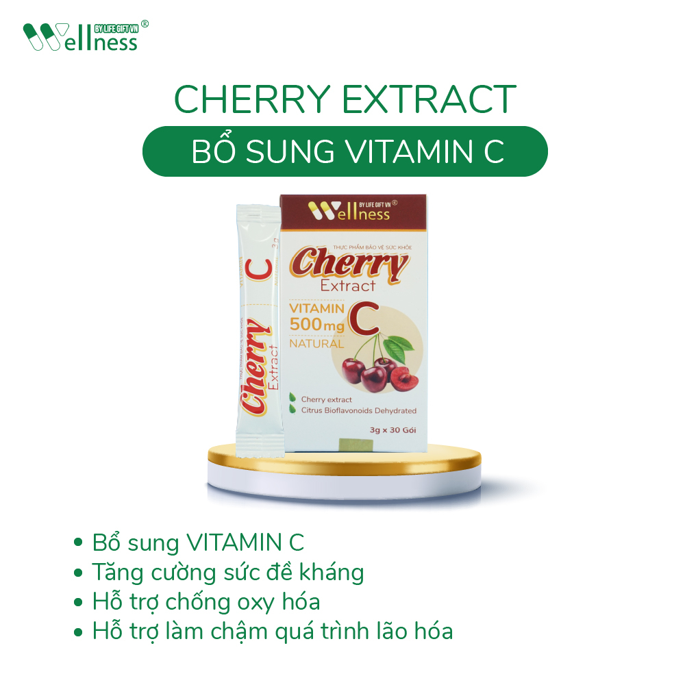 Thực phẩm bảo vệ sức khỏe Cherry Extract VitaminC-duoc-ban-tai-Siêu thị online Nhi Bống