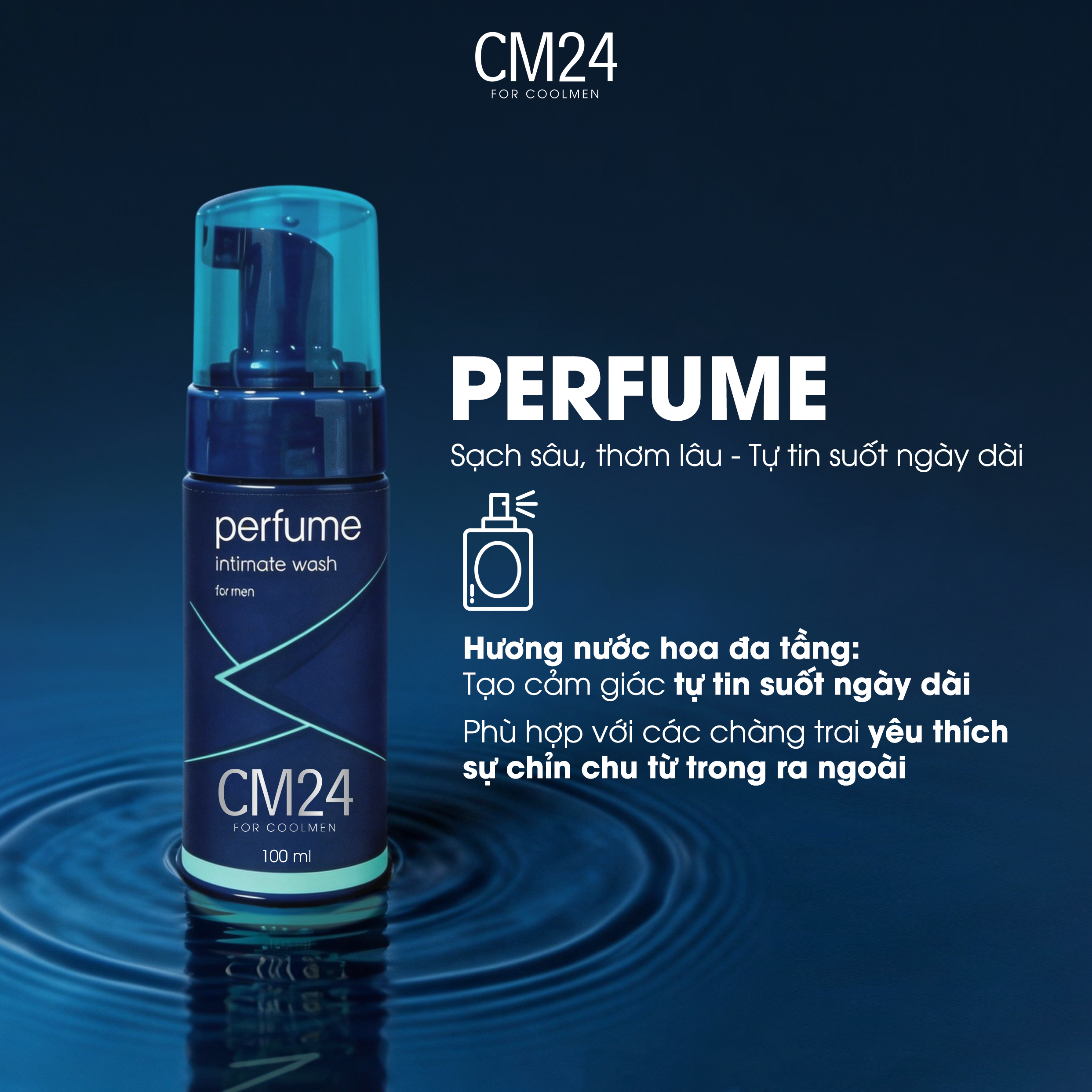 Bọt vệ sinh nam hương nước hoa 100 ml
