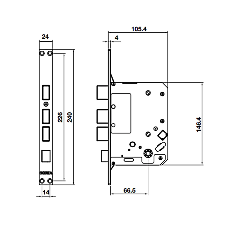 Khóa điện tử Hafele EL7800 PLUS