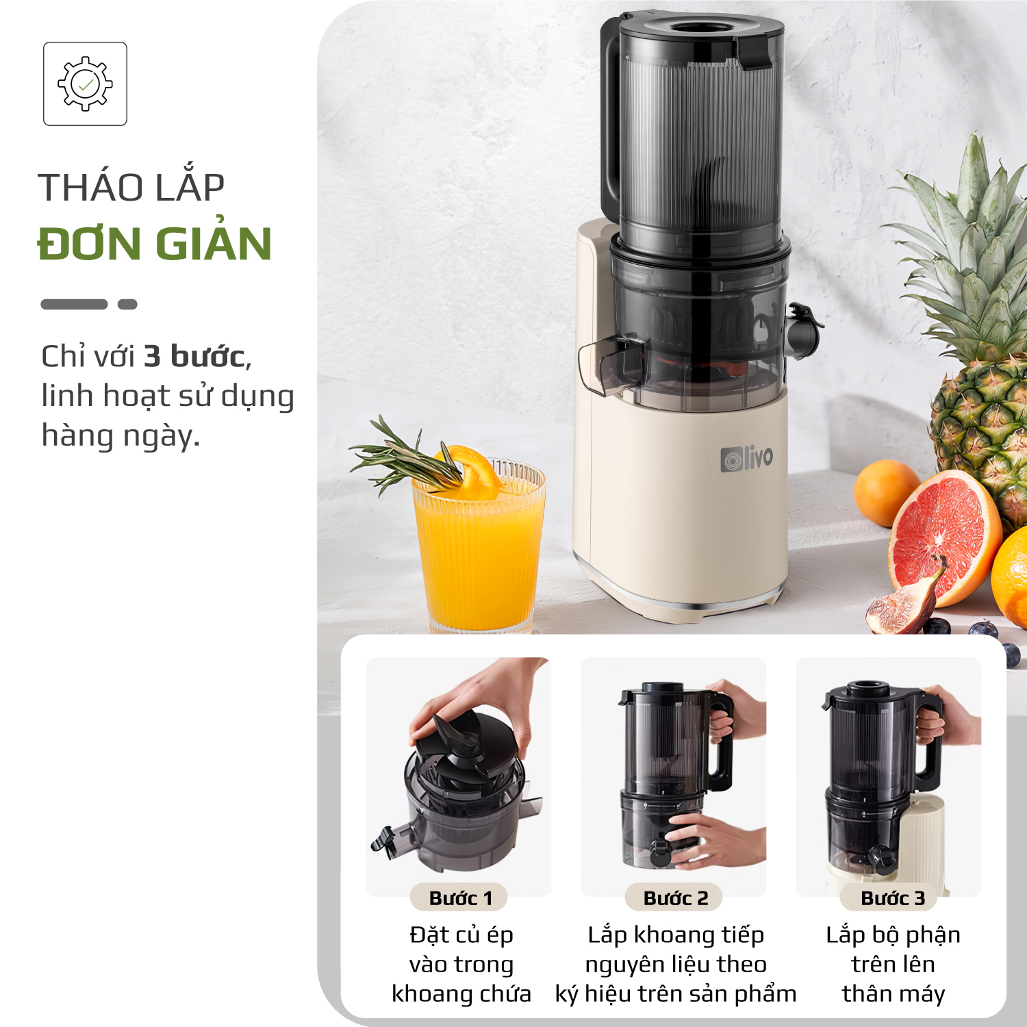 Máy ép chậm OLIVO SJ2000 - 9